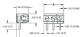 Modular Interlocking PC Terminal Block (8738) - Schematic Diagram