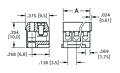 Pluggable with Pin Strips PC Terminal Block (8722) - Schematic Diagram