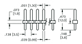 Pluggable with Pin Strips PC Terminal Block (8724) - Schematic Diagram