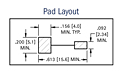 Pad Layout - Surface Mount Battery Clips & Contacts (56)