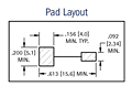 Pad Layout - Surface Mount Battery Clips & Contacts (57)