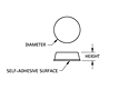 Series 781 and 782 Adhesive Bumpers - Schematic Diagram