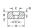 Recessed Bumper without Mold-In Washer - Schematic Diagram
