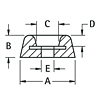 Recessed Bumper with Mold-In Washer (723) - Schematic Diagram