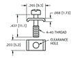 Panel Mounting Hardware - Saddle Washer - Schematic Diagram