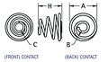 Schematic Diagram - Battery Spring Contacts