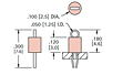 Color Keyed Thru Hole Mount (THM) Test Point (1688) - Schematic Diagram