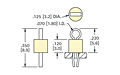 Color Keyed Thru Hole Mount (THM) Test Point (1689) - Schematic Diagram