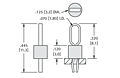 Color Keyed Thru Hole Mount (THM) Test Point (1690) - Schematic Diagram