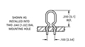 Color Keyed Thru Hole Mount (THM) Test Point (5025) - Schematic Diagram