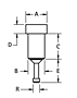 High Temperature PTFE Insulated Test Point Jack (11001) - Schematic Diagram
