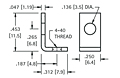 Threaded Mounting Brackets (616) - Schematic Diagram