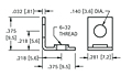 Threaded Mounting Brackets (634) - Schematic Diagram