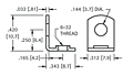Threaded Mounting Brackets (614) - Schematic Diagram