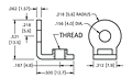 Threaded Mounting Brackets (4332) - Schematic Diagram
