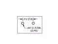 Mounting Diagram - Low Profile Vertical Type PC Screw Terminal (7784)