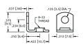 Threaded Mounting Brackets (611) - Schematic Diagram