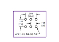 Mounting Diagram for 30 Ampere (A) Vertical Type PC Screw Terminal