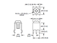 Schematic Diagram for 30 Ampere (A) Heavy Duty Vertical Type PC Screw Terminal