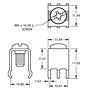 Schematic Diagram for 30 Ampere (A) Current M5 Type Vertical Metric PC Screw Terminal