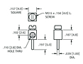 Schematic Diagram for 15 Ampere (A) Current Thru Hole Type Mini Binding Post