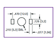 Mounting Diagram - 30 Ampere (A) Current Type Heavy Duty Screw Terminal (1206)