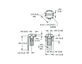 Schematic Diagram for Straight Leg Screw Terminal