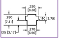 Mounting Diagram - Quick-Fit Screw Terminal (1217)