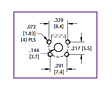 Mounting Diagram - Quick-Fit Screw Terminal (1247)