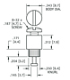 Schematic Diagram for 8-32, Rivet Type Binding Post Terminal