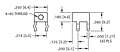 Snap-In Threaded PC Mount Brackets (7774) - Schematic Diagram