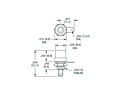 Round Base Panel Mount Phono Jack - Schematic Diagram