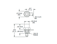 Hex Base Panel Mount Phono Jack - Schematic Diagram