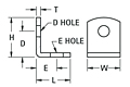 Universal Clear Hole Brackets - Schematic Diagram