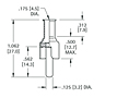 Crimp or Solder Type Phono Plugs - Schematic Diagram