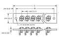 Heavy Duty Binding Post Strips - Schematic Diagram