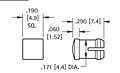 Low Profile Square Caps (8674) - Schematic Diagram