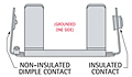 1100 Series End-to-End Base Stainless Steel Battery Holder - 3