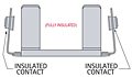 2100 Series End-to-End Base Stainless Steel Battery Holder - 3