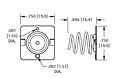 Spring & Button Battery Contact (5241) - 2