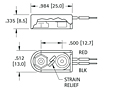 9 Volt (V) Shielded I-Style Battery Strap - 2