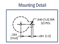 12 Millimeter (mm) Thru-Hole Mount (THM) Coin Cell Holder (500) - 3