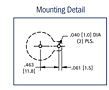 16 Millimeter (mm) Thru-Hole Mount (THM) Coin Cell Holder (502) - 3