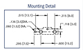 Vertical Slimline 20 Millimeter (mm) Thru-Hole Mount (THM) Coin Cell Holder - 3
