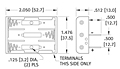 Economical Plastic Battery Holders (2479)