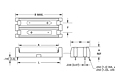 Thru Hole Mount (THM) Ultra Low Profile Lithium & Alkaline Dual Cell Holder - 2