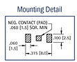Surface Mount 4.8 Millimeter (mm) Button Cell Retainer - 3
