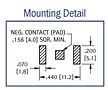 Surface Mount 6.8 Millimeter (mm) Button Cell Retainer - 3