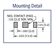 Surface Mount 7.9 Millimeter (mm) Button Cell Retainer - 3