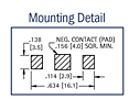 Surface Mount 9 to 10 Millimeter (mm) Button Cell Retainer - 3